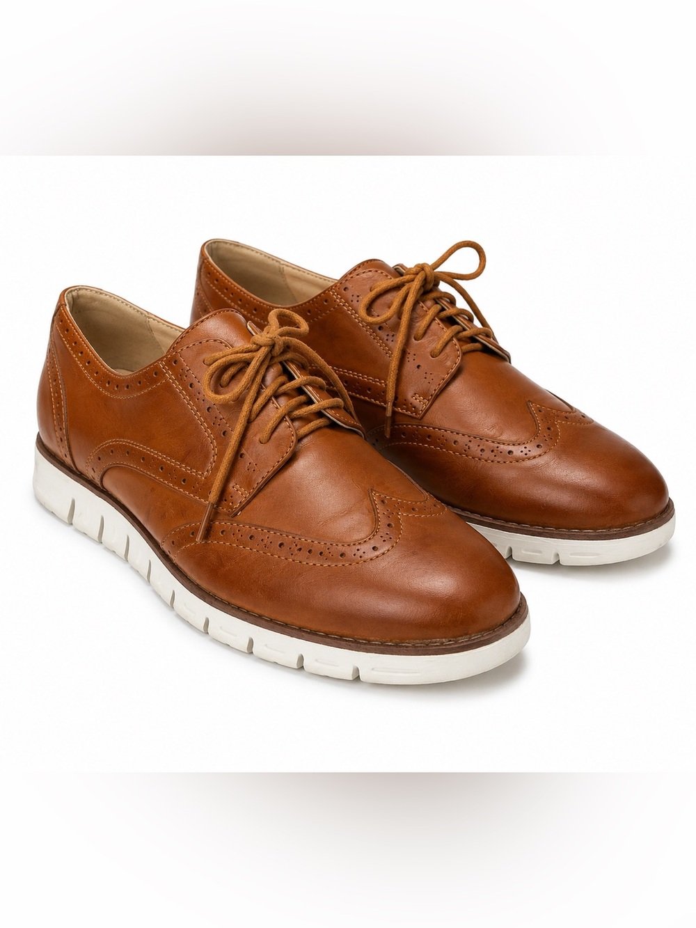 MEN’S NINE‎ WEST GARNET WINGTIP OXFORDS
COGNAC BROWN